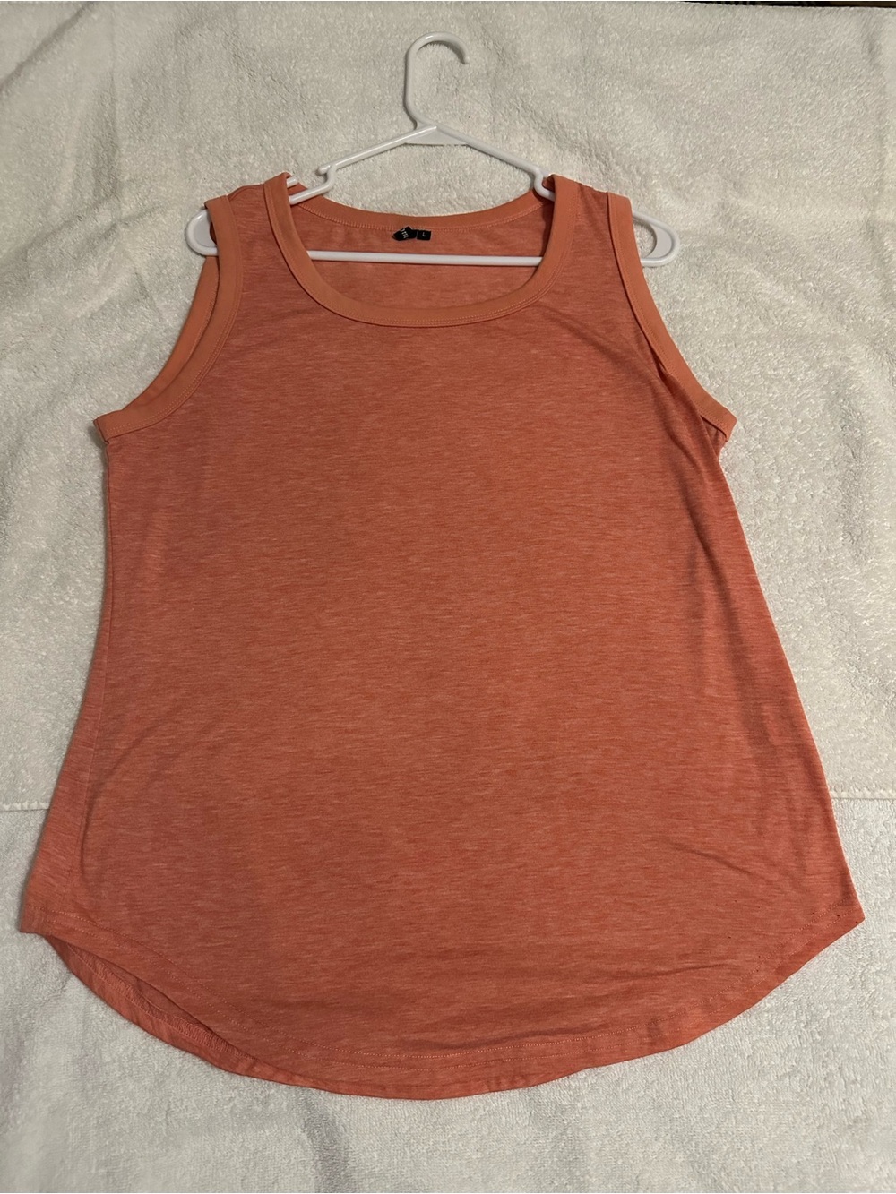 Coral Scoop Neck Tank Top